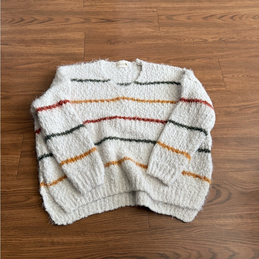 Oversized Women's Striped Sweater